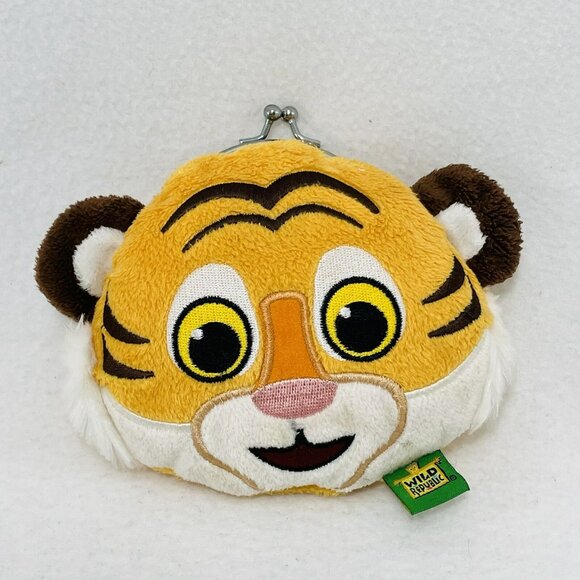 Wild Republic Tiger Plush Purse Mini Clasp Coin Girl Kid Bag Pouch Wallet Strap - Picture 1 of 10